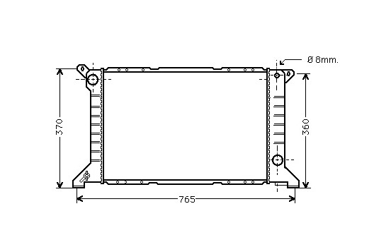 Radiator, engine cooling 18002203 International Radiators