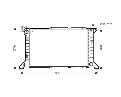 Radiator, engine cooling 18002204 International Radiators