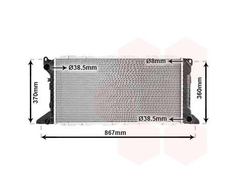 Radiator, engine cooling 18002206 International Radiators, Image 2