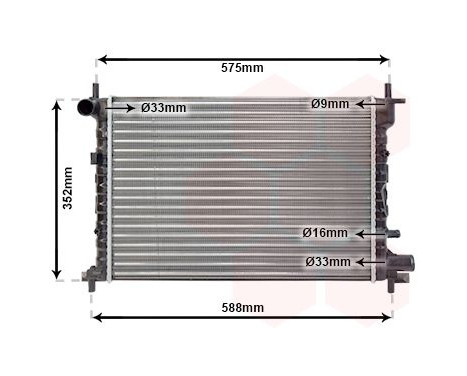 Radiator, engine cooling 18002219 International Radiators, Image 2