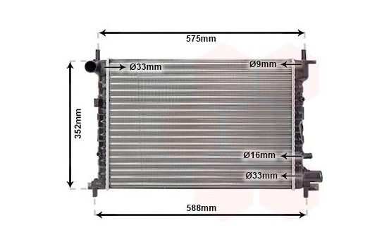 Radiator, engine cooling 18002219 International Radiators, Image 2