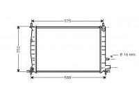 Radiator, engine cooling 18002220 International Radiators