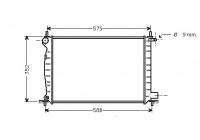 Radiator, engine cooling 18002224 International Radiators