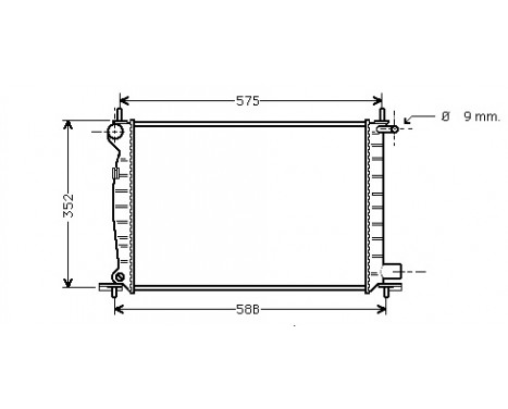 Radiator, engine cooling 18002224 International Radiators