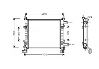 Radiator, engine cooling 18002260 International Radiators