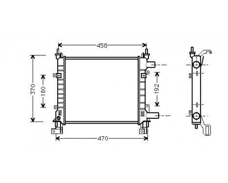 Radiator, engine cooling 18002260 International Radiators