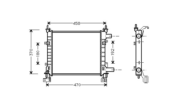 Radiator, engine cooling 18002260 International Radiators
