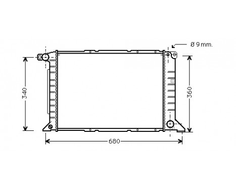 Radiator, engine cooling 18002261 International Radiators