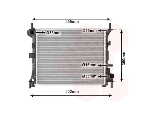 Radiator, engine cooling 18002263 International Radiators, Image 2