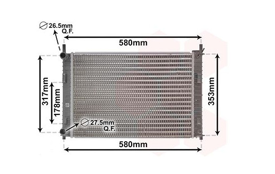 Radiator, engine cooling 18002326 International Radiators, Image 2