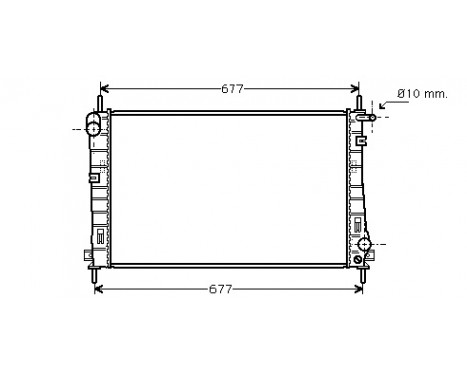 Radiator, engine cooling 18002336 International Radiators