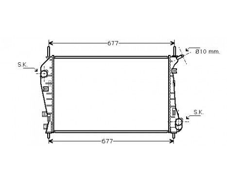 Radiator, engine cooling 18002337 International Radiators