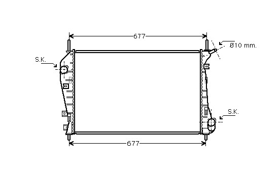 Radiator, engine cooling 18002337 International Radiators