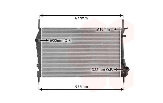 Radiator, engine cooling 18002337 International Radiators, Image 2