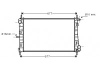 Radiator, engine cooling 18002338 International Radiators