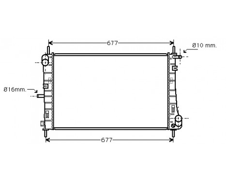 Radiator, engine cooling 18002338 International Radiators