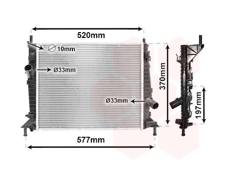 Radiator, engine cooling 18002368 International Radiators, Image 2