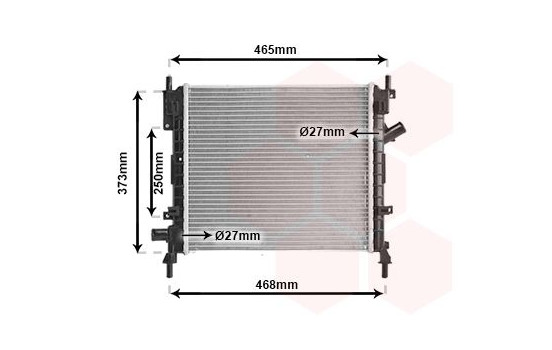 Radiator, engine cooling 18002372 International Radiators, Image 2