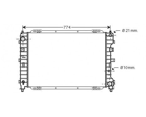 Radiator, engine cooling 18002375 International Radiators