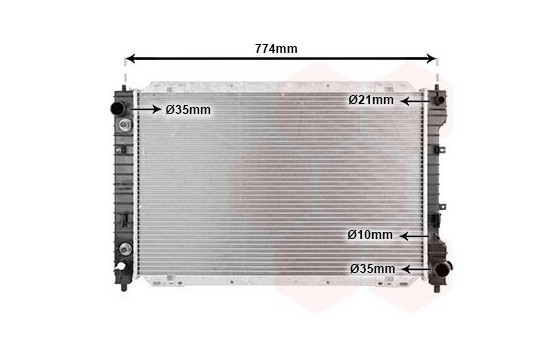 Radiator, engine cooling 18002375 International Radiators, Image 2
