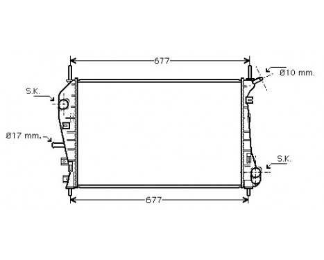 Radiator, engine cooling 18002376 International Radiators