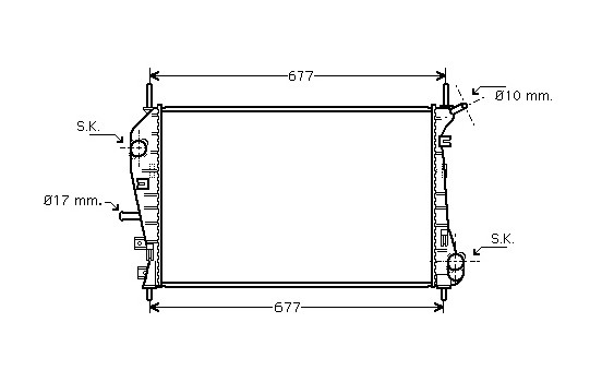 Radiator, engine cooling 18002376 International Radiators