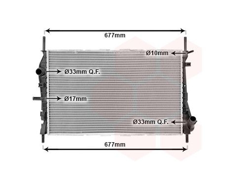 Radiator, engine cooling 18002376 International Radiators, Image 2