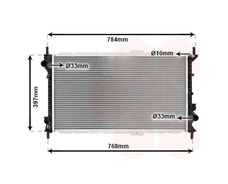 Radiator, engine cooling 18002381 International Radiators, Image 2
