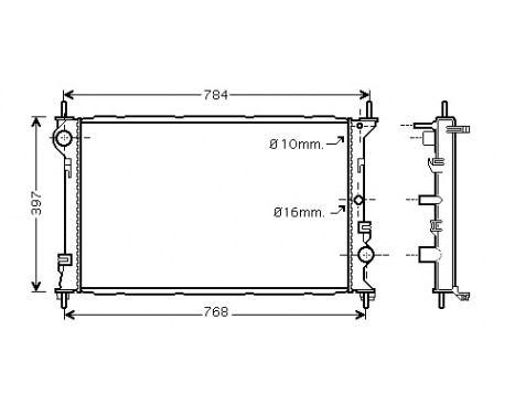 Radiator, engine cooling 18002382 International Radiators