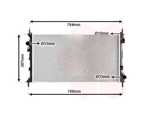 Radiator, engine cooling 18002382 International Radiators, Image 2
