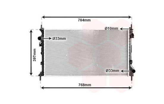 Radiator, engine cooling 18002382 International Radiators, Image 2