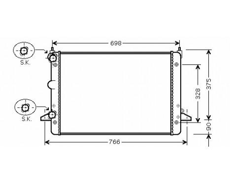 Radiator, engine cooling 18002396 International Radiators Plus