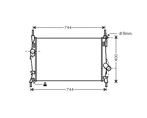 Radiator, engine cooling 18002403 International Radiators