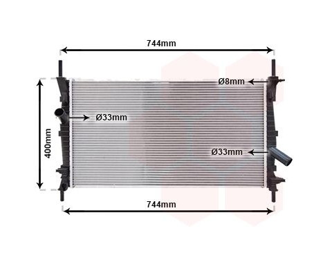 Radiator, engine cooling 18002403 International Radiators, Image 2