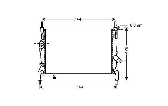 Radiator, engine cooling 18002404 International Radiators