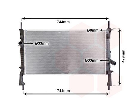 Radiator, engine cooling 18002404 International Radiators, Image 2