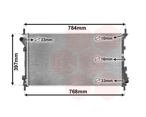 Radiator, engine cooling 18002411 International Radiators, Image 2