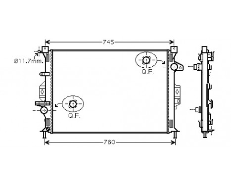 Radiator, engine cooling 18002423 International Radiators