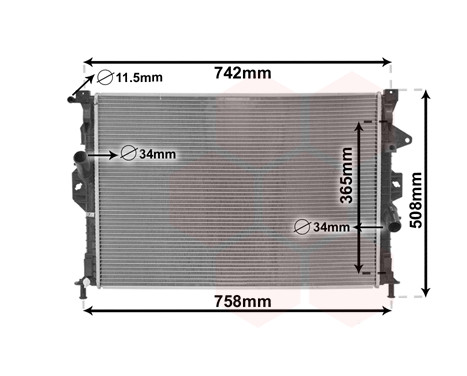 Radiator, engine cooling 18002581 International Radiators