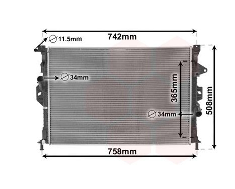 Radiator, engine cooling 18002581 International Radiators, Image 2