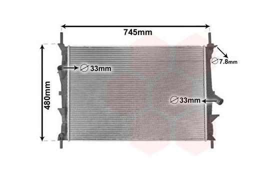 Radiator, engine cooling 18002589 International Radiators