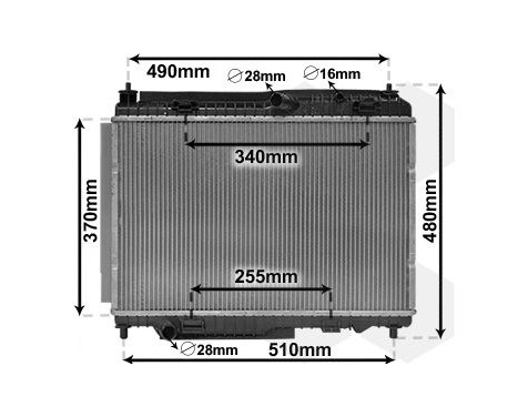 Radiator, engine cooling 18012701 International Radiators
