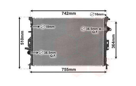 Radiator, engine cooling 18012709 International Radiators