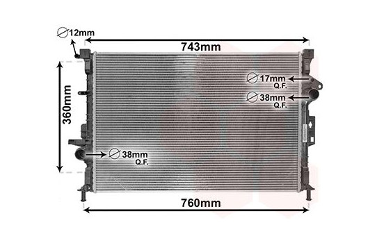 Radiator, engine cooling 18012711 International Radiators