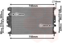 Radiator, engine cooling 18012713 International Radiators