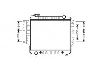 Radiator, engine cooling 21002023 International Radiators