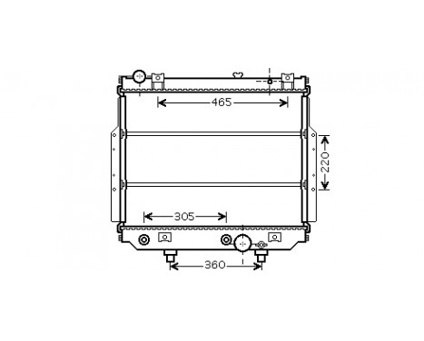Radiator, engine cooling 21002038 International Radiators
