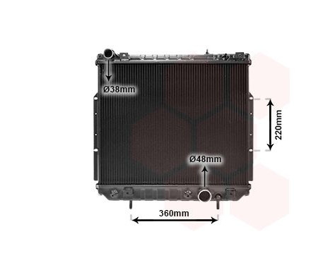 Radiator, engine cooling 21002038 International Radiators, Image 2