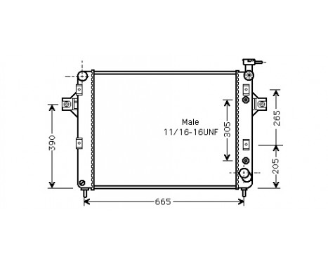 Radiator, engine cooling 21002044 International Radiators