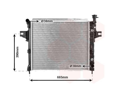 Radiator, engine cooling 21002044 International Radiators, Image 2